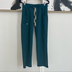 women's Caribbean Blue Kade - Cargo Scrub Pants - XS / Caribbean Blue